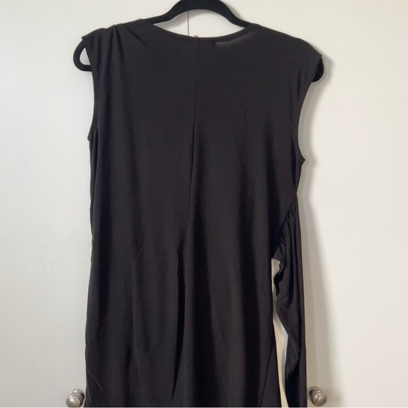 Japanese Weekend Maternity Black Wrap Tie Front Top Woman’s Small - Picture 3 of 9